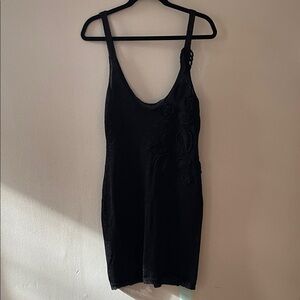 KZN Black Knit Swim Cover Up- large